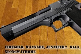 Wannabe s 2 Tone Silver  Black Deagle