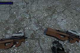 P-90 Reskin with wooden stock