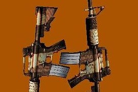 Dual (Akimbo) M4A1 Desert Camo