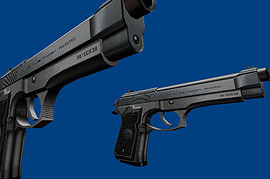 Silver Beretta 92FS