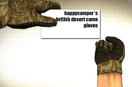 Happy_Camperґs_British_Desert_Camo_Gloves