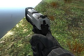 HL2 pistol retextured (silver)