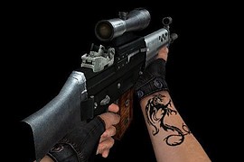 Max Damage's Silver And Black SG552
