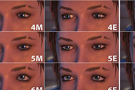 Natural Eyelashes for ME1 and ME2 (v.2)