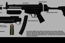 HK MP5A7 with short M203