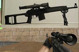 Saiga Sniper assault Rifle gun