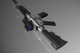 Two-tone M4 W See Thru Blue Aimpoint (Request)