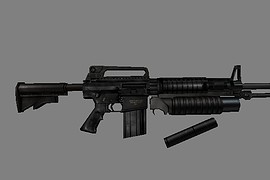 M4 SR25K with M203