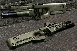 MRC - modular rifle caseless (P90)