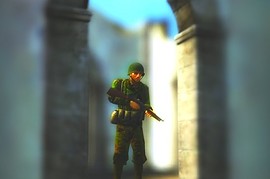 Big_Red_One_Soldier,_Woodland_Camo