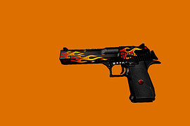 Desert Eagle in flames