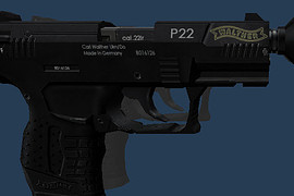 Walther P22 Silenced (+ skins)