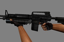 M4 SR25K with M203