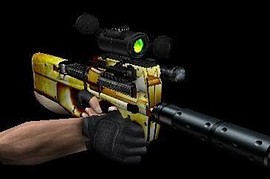 Fire P90 With Green Scope