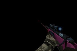 Silenced Pink Scout With Laserdot