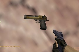 Black and gold deagle