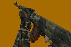 Metro 2033's AK-74, original hands