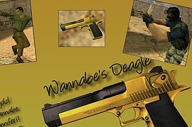 Two-tone Wannabe s Deagle Black  Gold