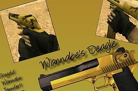 Two-tone Wannabe s Deagle Black  Gold