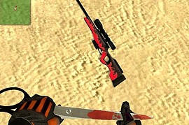 Black AWP - with red dot