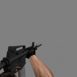 m4a1 with flashlight