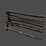 FenceWoodLog02_Short