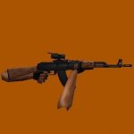 AK-47 with optics