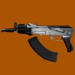 AKС-74У cop gray