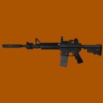 M4A1+flashlight+Collimator