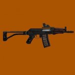 AKС-74У with collimator