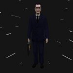 HL2 G-man in HL1 Siut